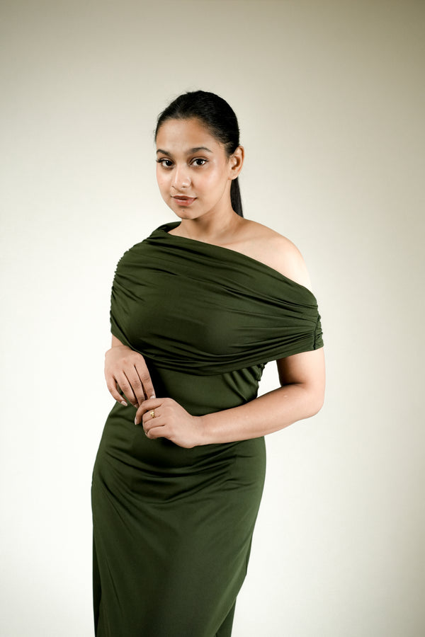 Olive Serenade Gown