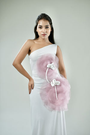 Blossom One Shoulder Gown