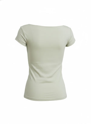 Aeris Twist-Front Cutout Tee