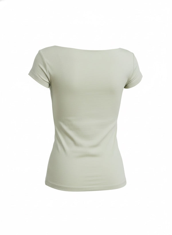 Aeris Twist-Front Cutout Tee