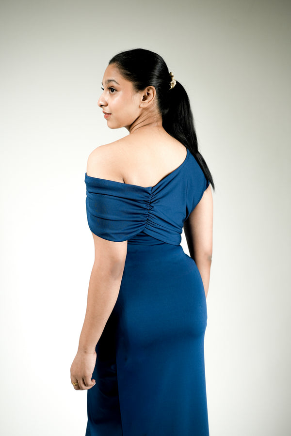 Midnight Grace One-Shoulder Gown