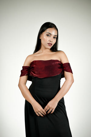 Crimson Nocturne Gown