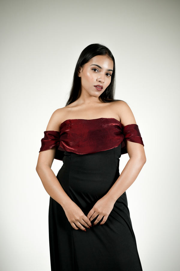 Crimson Nocturne Gown