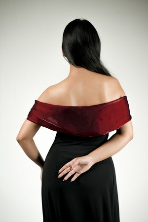 Crimson Nocturne Gown