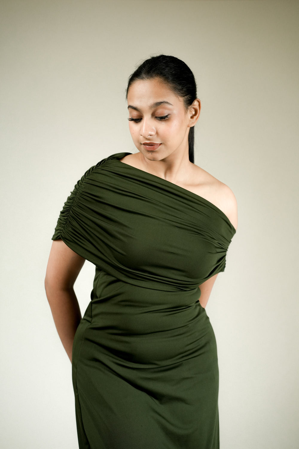 Olive Serenade Gown
