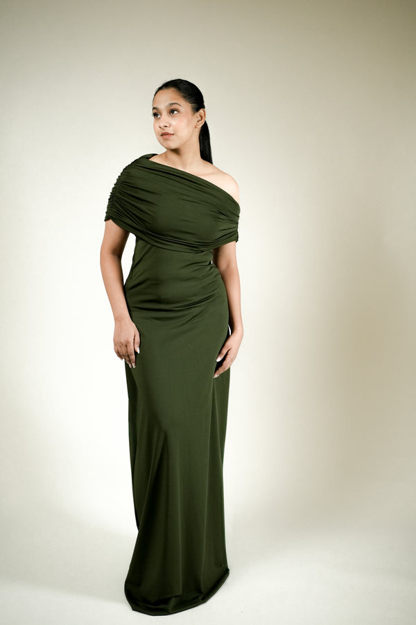 Olive Serenade Gown
