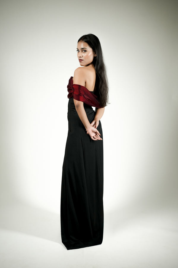 Crimson Nocturne Gown