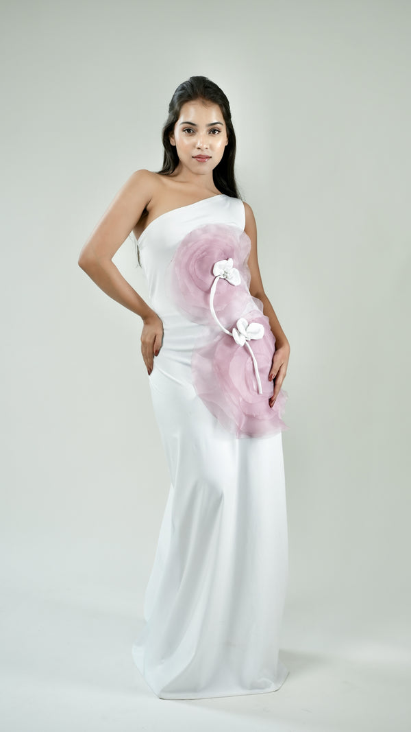 Blossom One Shoulder Gown