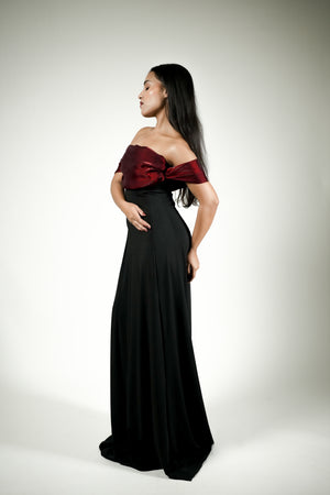 Crimson Nocturne Gown