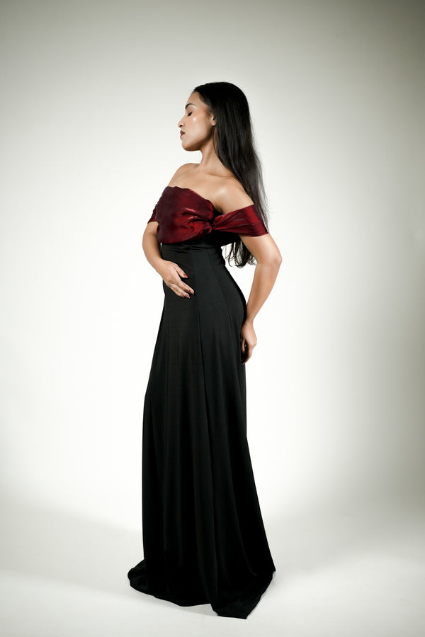 Crimson Nocturne Gown