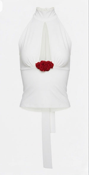 Midnight Rose Halter Top