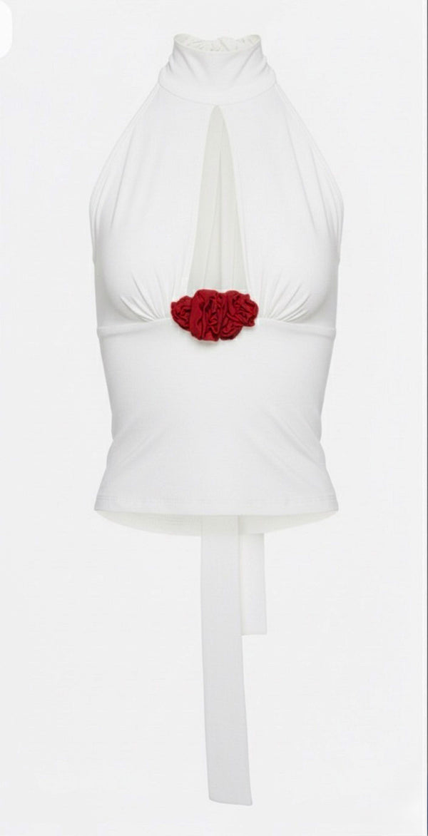 Midnight Rose Halter Top