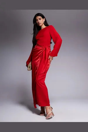 red dress